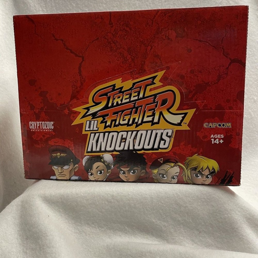 Street Fighter Lil Knockouts Mystery Cans Case of 12 Sealed Cans